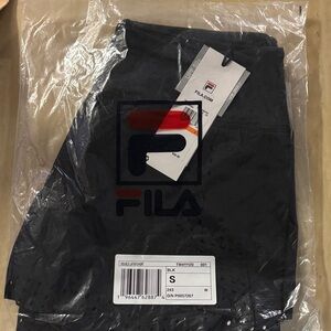 Fila Black Double Layer Shorts